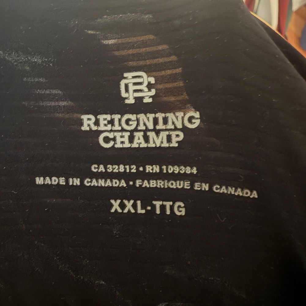 Reigning Champ Black Nylon Running Shirt